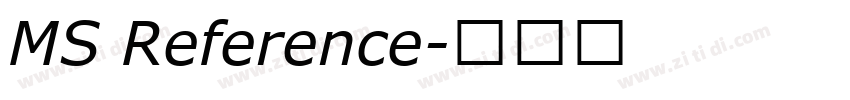 MS Reference字体转换